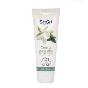 CREMA PARA PIES «SRISRI» MENTA NEEM ALOE MANTECA DE KARITE X 100G