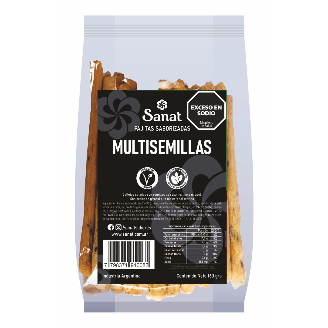 Grisines Multisemillas "sanat" Veganos 180gr