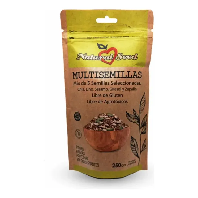 Multisemillas Mix De 5 Semillas "natural Seed"   Agroecologico  250gr