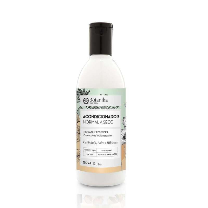 Acondicionador Normal A Seco Con Calendula Palta E Hibiscus "botanika" Cruelty Free 350ml