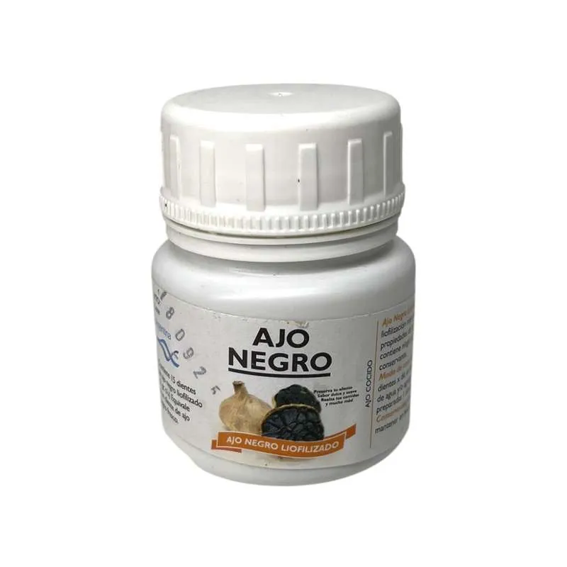 Ajo Negro Cocido Liofilizado "Oro Rubi" x 15 dientes