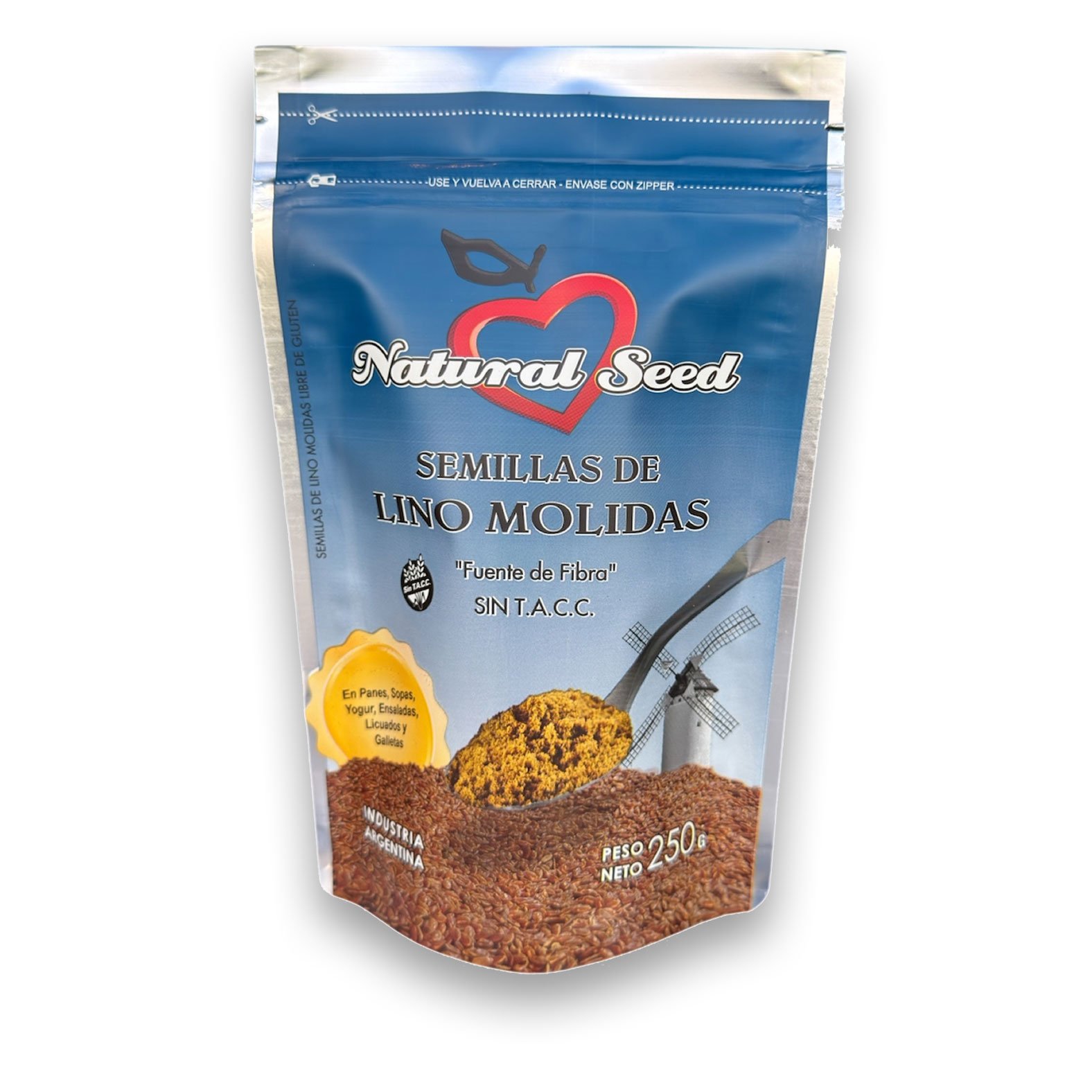 Semillas De Lino Molido "natural Seed" Agroecologico  x 250gr