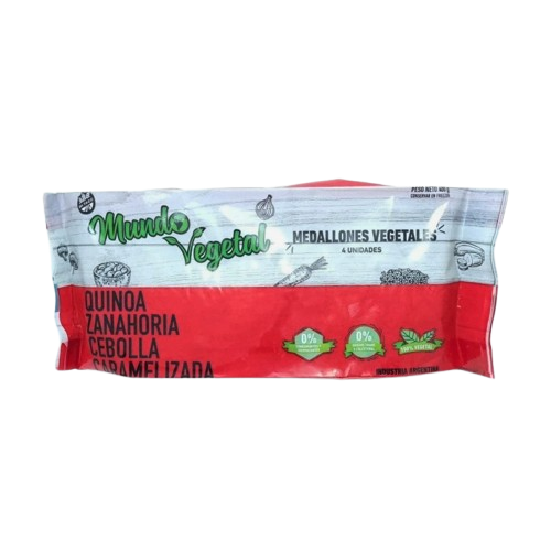 Medallones Quinoa Zanahoria Cebolla Caramelizada "mundo Vegetal" Veganos X4