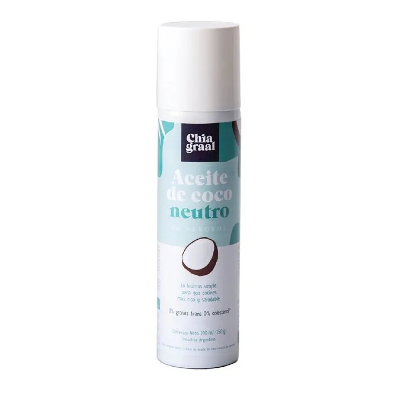 ACEITE DE COCO "CHIA GRAAL" NEUTRO AEROSOL  X 150G