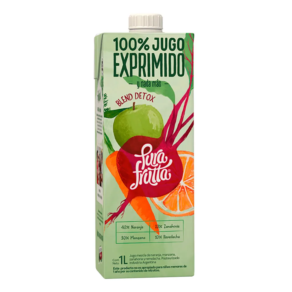 Jugo "pura Frutta" Blend Detox X 1l