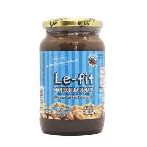 MANTEQUILLA DE MANI CON STEVIA Y CACAO «LE FIT» AGROECOLOGICO 380GR