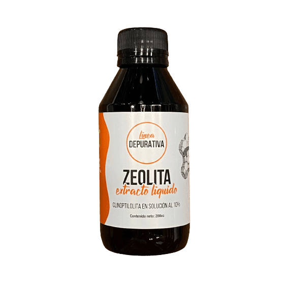 Zeolita Solucion Al 10% "prama"  Extracto Liquido Linea Depurativa 200cc