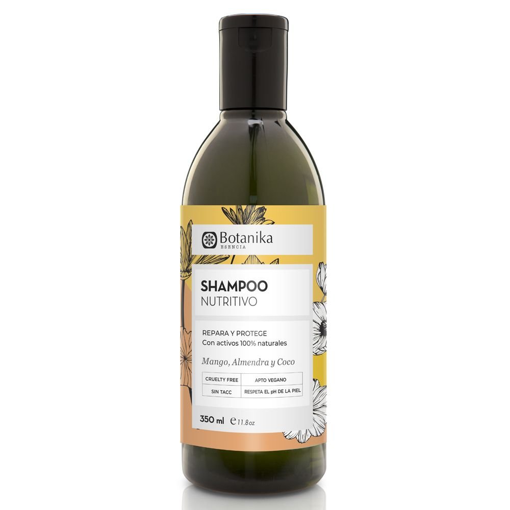 Shampoo Nutritivo "botanika"  Repara Y Protege Mango Almendra Y Coco 350ml