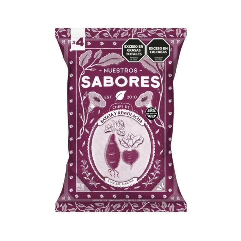 Chips "nuestros Sabores" De Remolachas Y Batatas X 80g