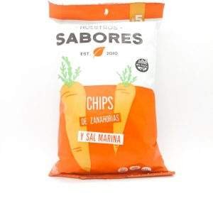 CHIPS DE ZANAHORIAS «NUESTROS SABORES» CON SAL MARINA 80 GR
