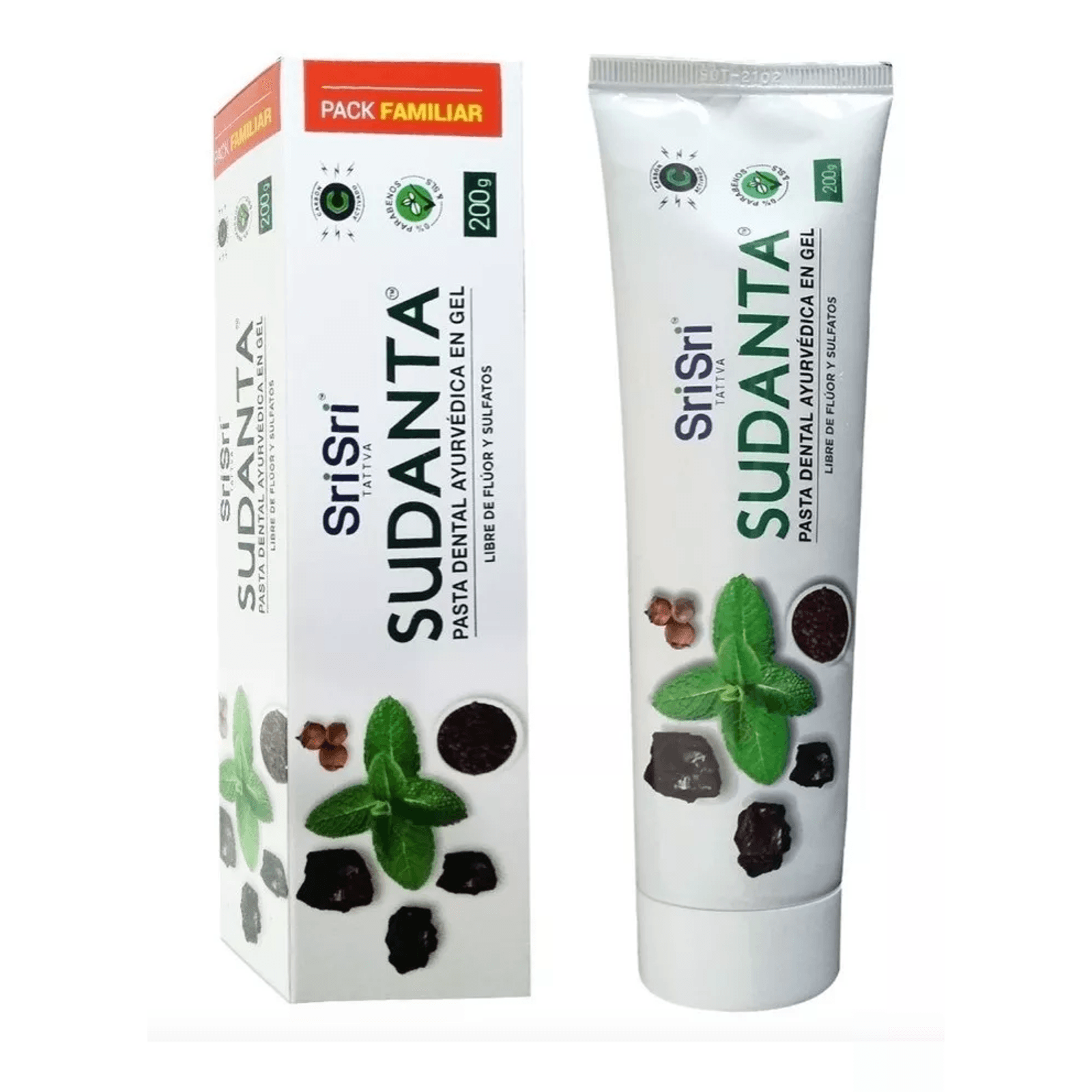 Pasta Dental Ayurvedica "sudanta" En Gel Libre De Fluor Y Sulfatos 200g