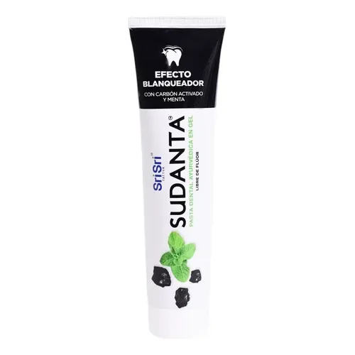 Pasta Dental Ayurvedica "sudanta" Gel Menta, Carbon Activado X 100g