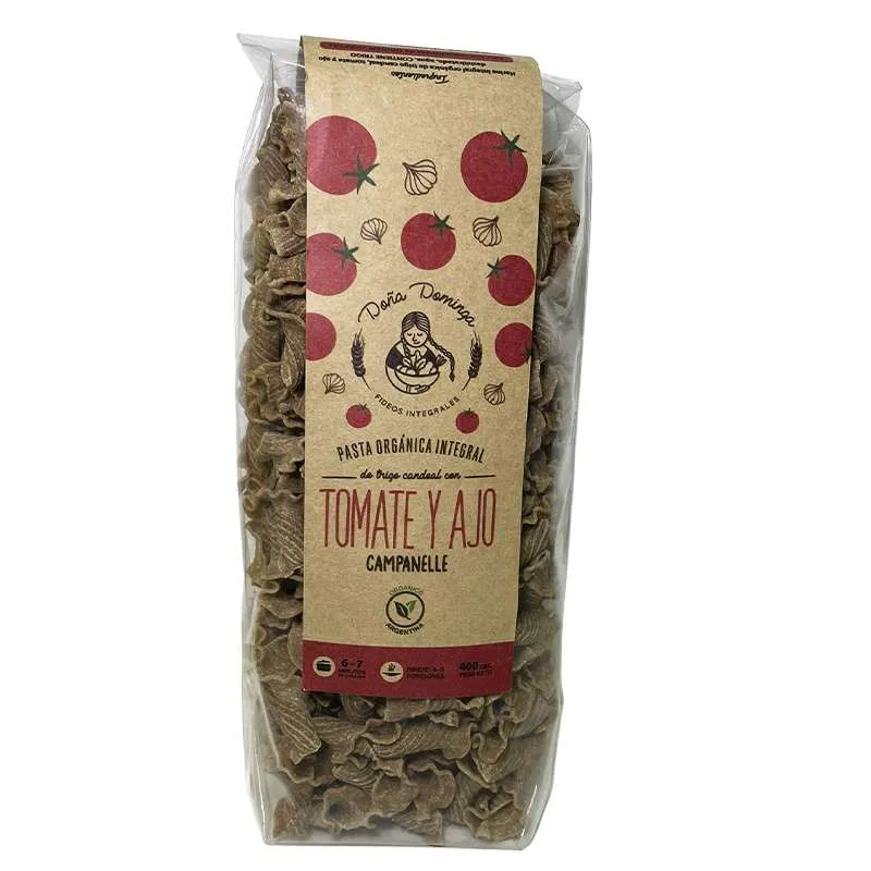 Fideos Integrales De Tomate Y Ajo "doÑa Dominga" 400 Gr