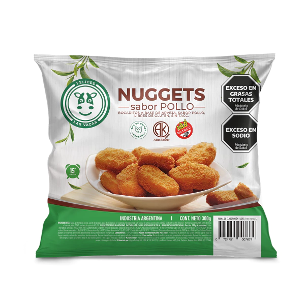 Nuggets "felices Las Vacas" Sabor Pollo X 300g