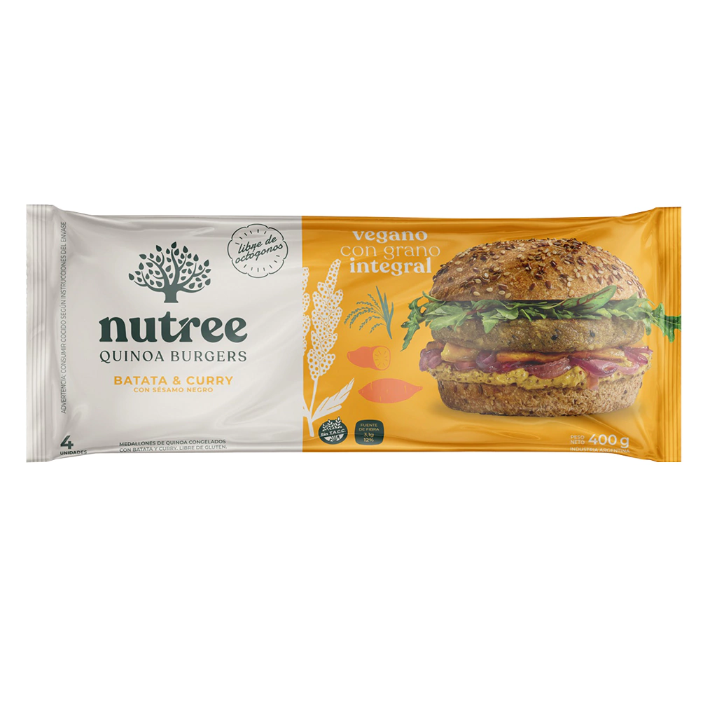 Medallones De Quinoa "nutree" Con Batata Y Curry X4u