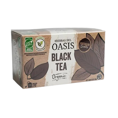 Te Negro Organico "hierbas Del Oasis" X 25 Saq.