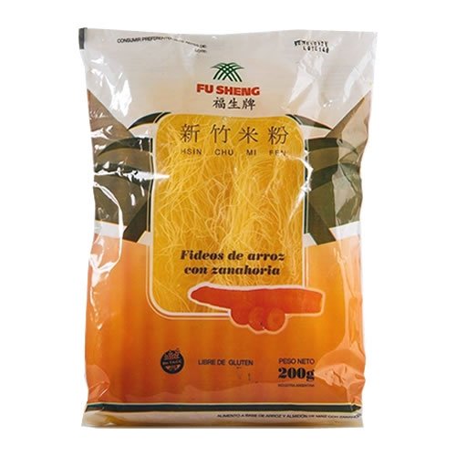 Fideos De Arroz "fu Sheng" Con Zanahoria X 200g
