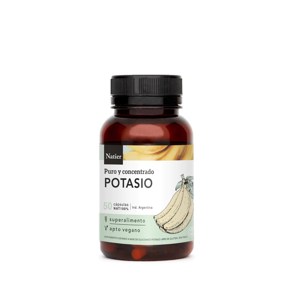 Potasio "natier" Puro Y Concentrado Capsulas X 50u