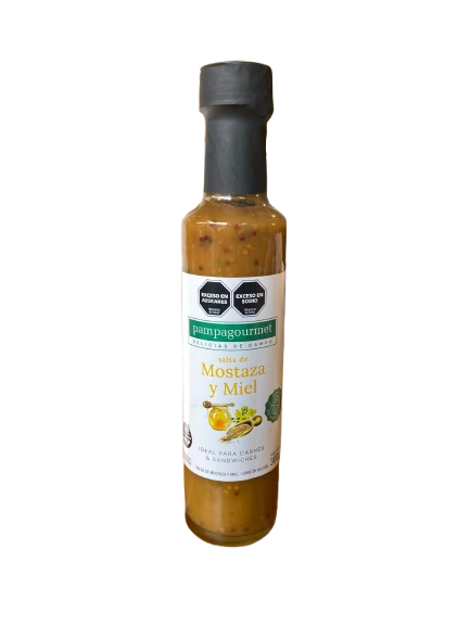 SALSA "PAMPAGOURMET" MOSTAZA Y MIEL ORGANICA X 280 GR