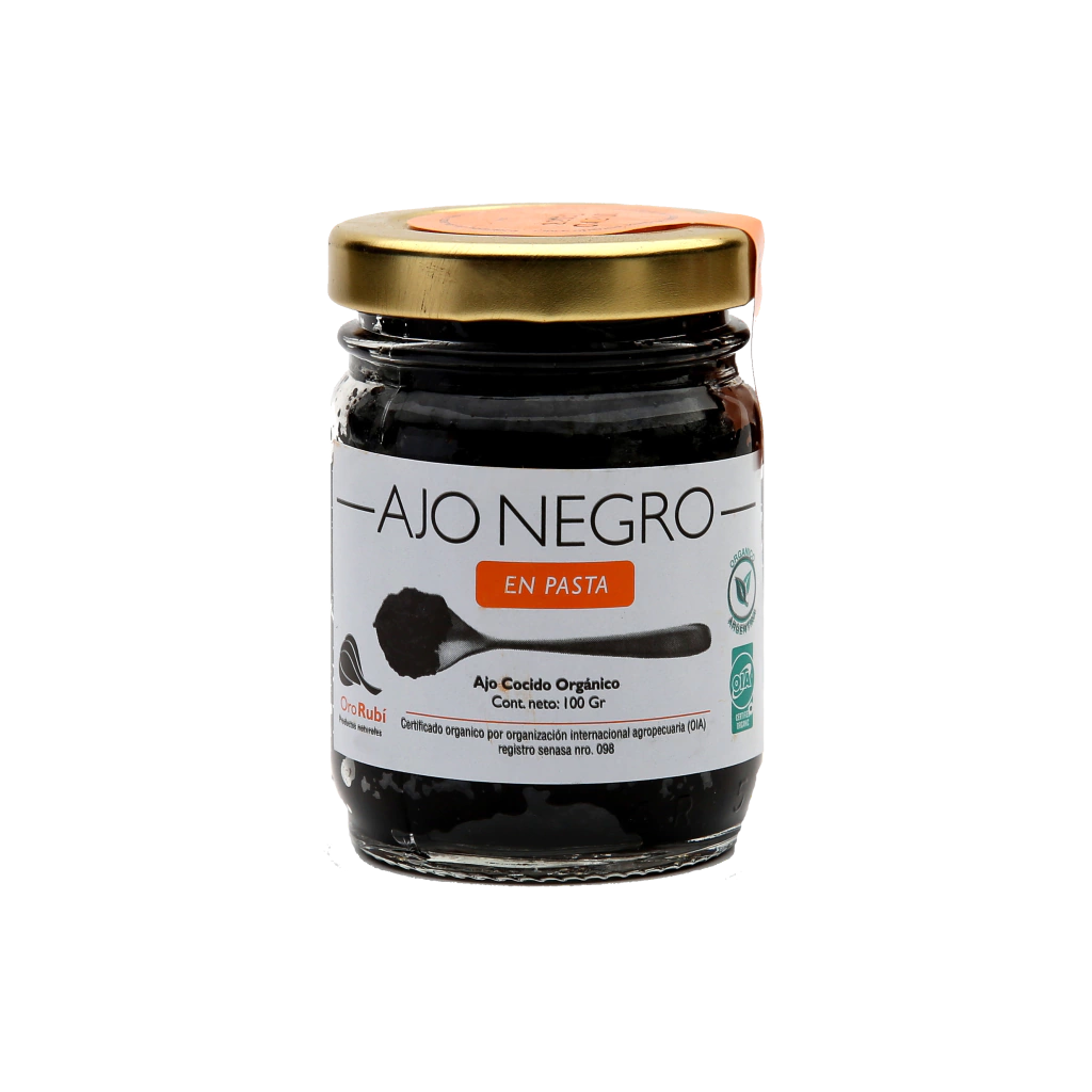 Pasta De Ajo Negro "oro Rubi" Cocido Organico X 100grs