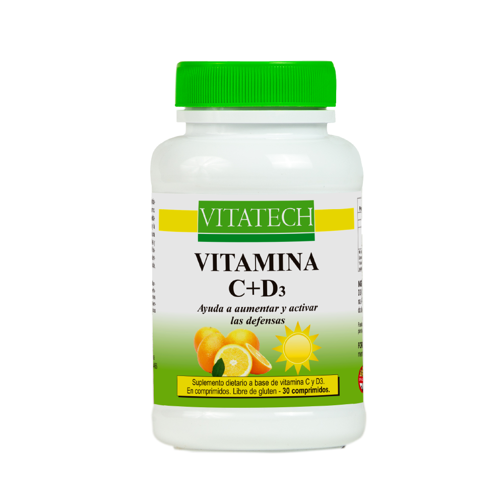 Vitamina  C Mas D3 "vitatech" X 30 Comprimidos