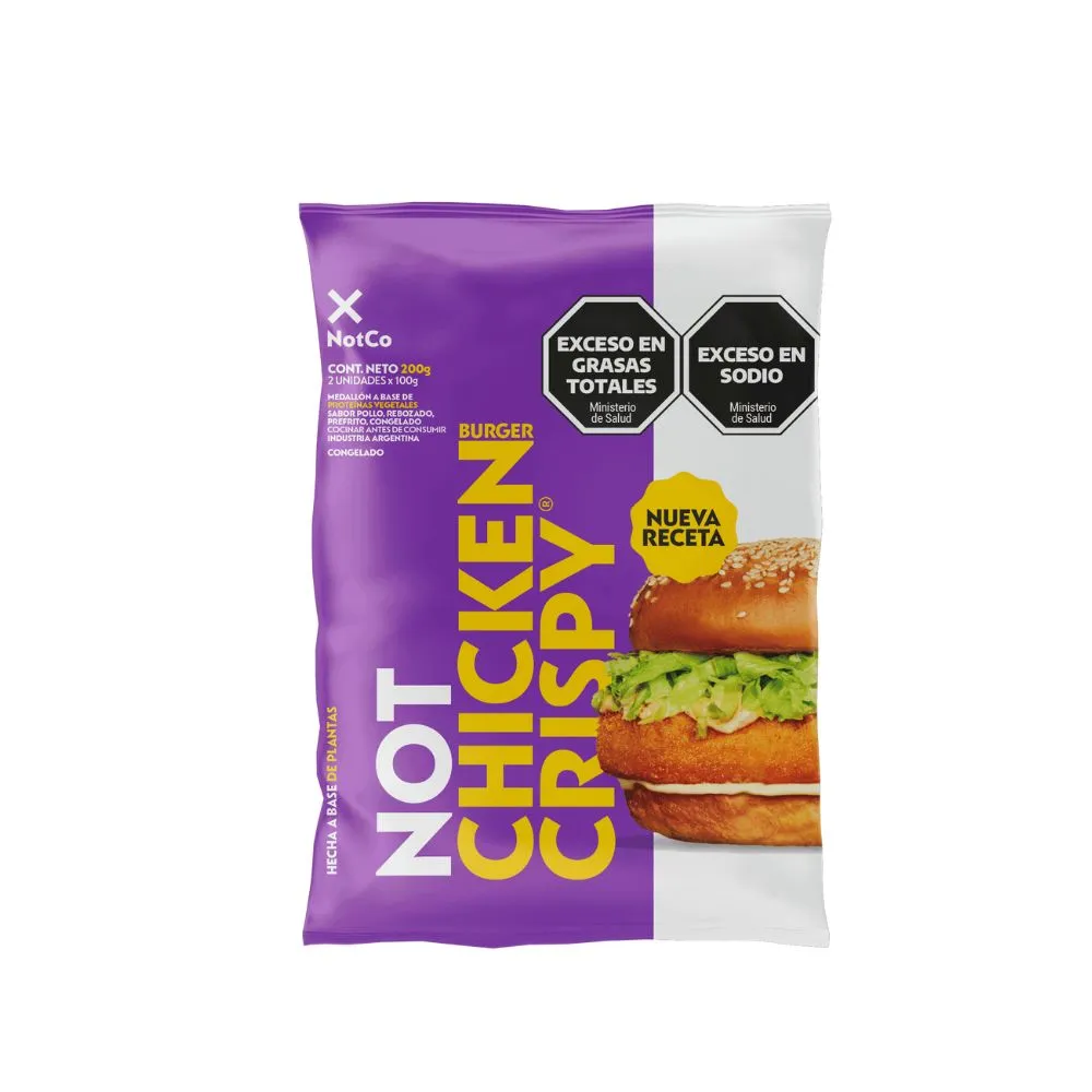 Medallon A Base De Plantas "not Co" Chicken Burger Crispy X 2