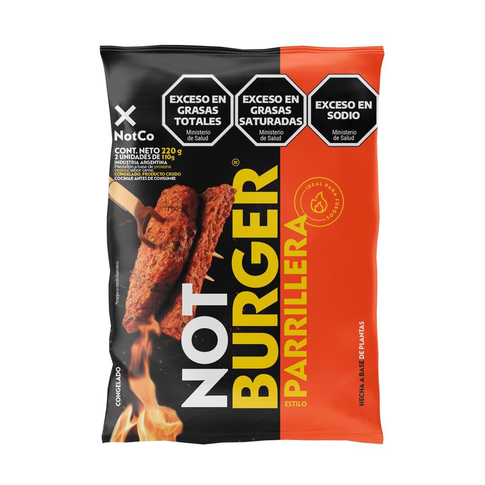 Medallon A Base De Plantas "not Co" Burger Parrillera X 2