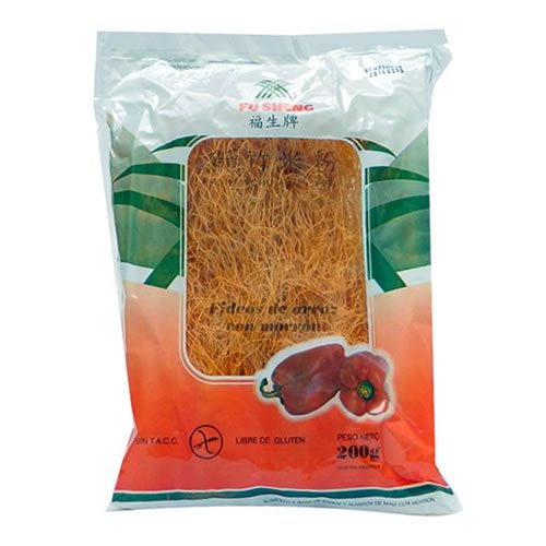 Fideos De Arroz "fu Sheng" Con Morron X 200 Gr