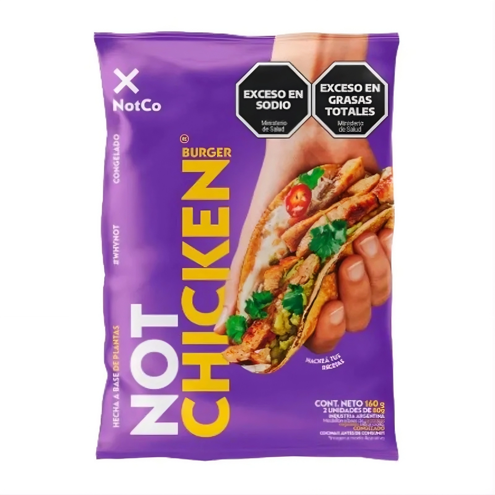 Medallon A Base De Plantas "not Co" Chicken Burger X 2