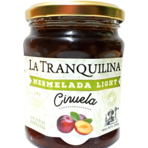 MERMELADA LIGHT «LA TRANQUILINA» CIRUELAS X 330 GR