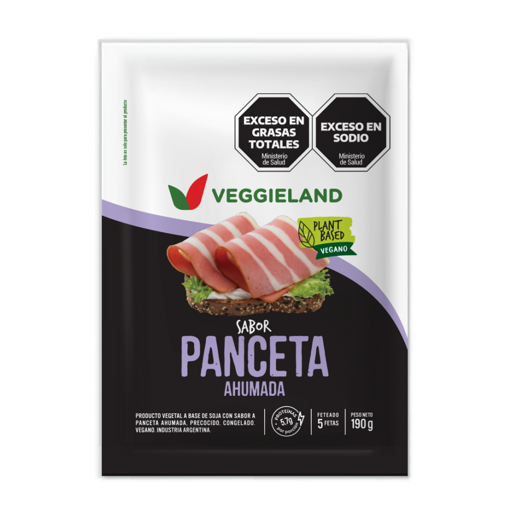 Panceta Vegana "veggieland" Feteada X 190 Gr
