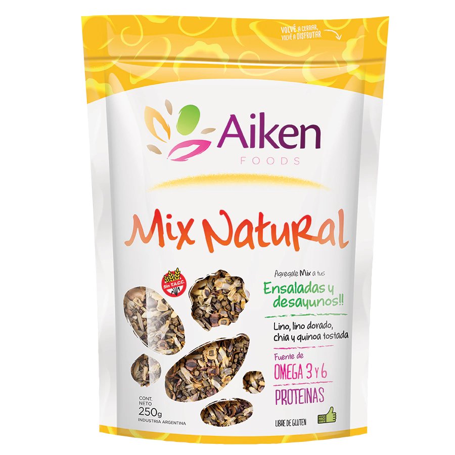Mix Natural "Aiken Foods" Para Ensaladas Y Desayunos X 250 Gr