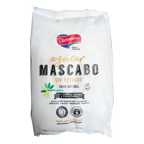 Azucar Mascabo "dicomere" Sin Refinar X 500 Gr