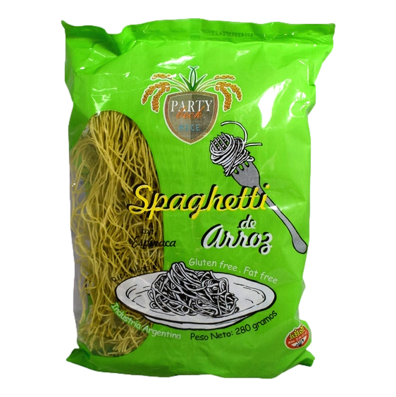 Spaghetti De Arroz "party Beck" Espinaca X 280 Gr
