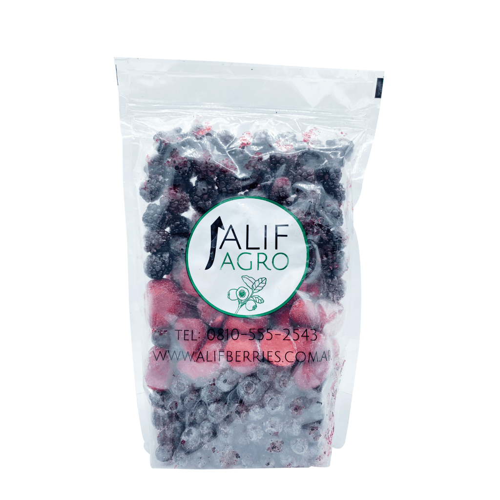 Mix Frutos Rojos Congelados "alif Agro" 100% Natural X 250 Gr
