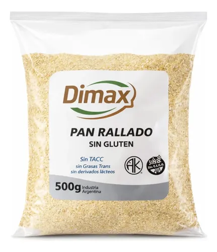 Pan Rallado "dimax" Libre De Gluten X 500 Gr