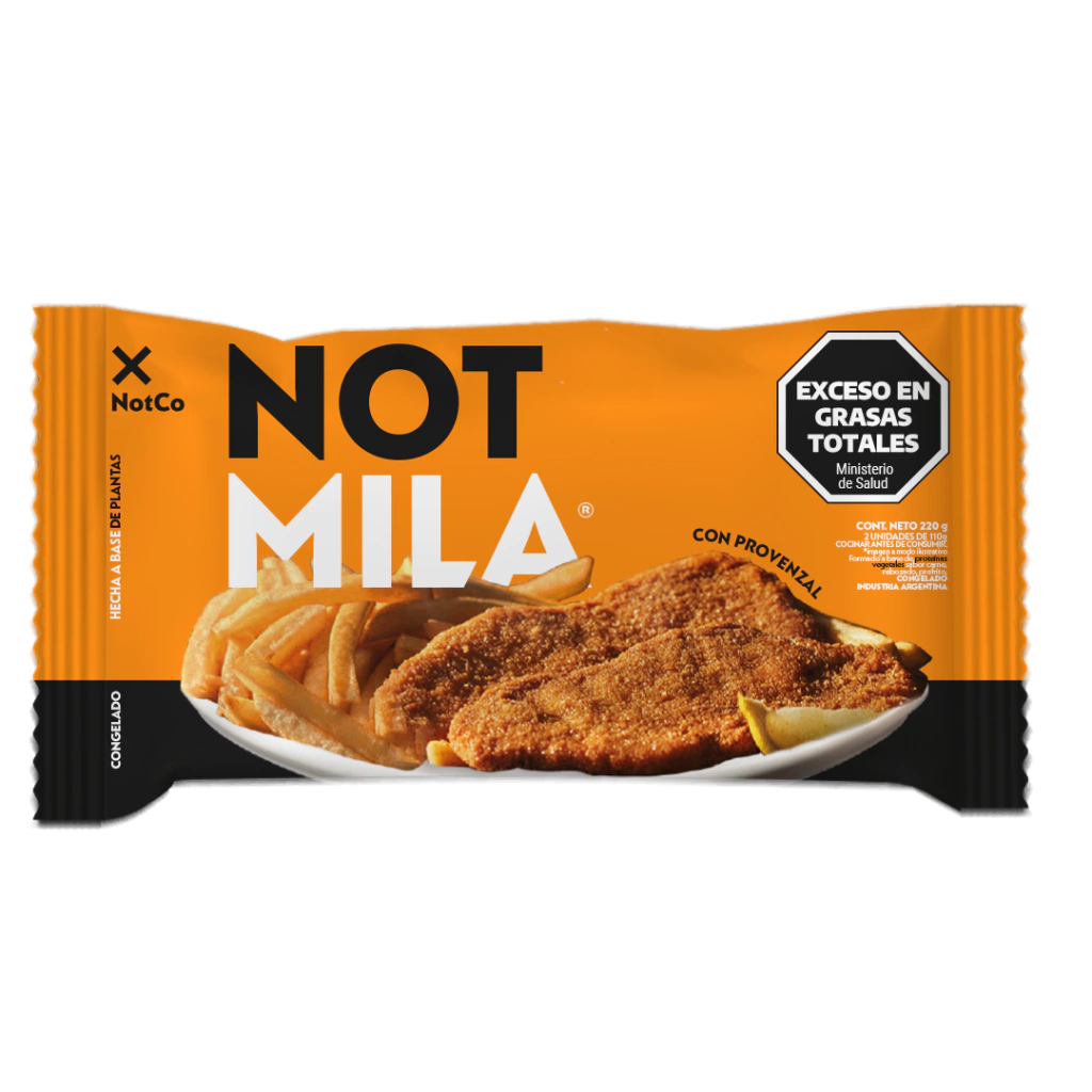 Milanesa A Base De Platas "not Co" Not Mila Con Provenzal X 220 Gr