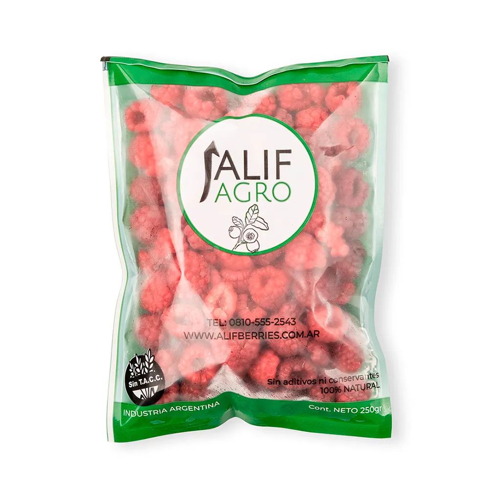 Frambuesas Congeladas "alif Agro" X 250 Gr