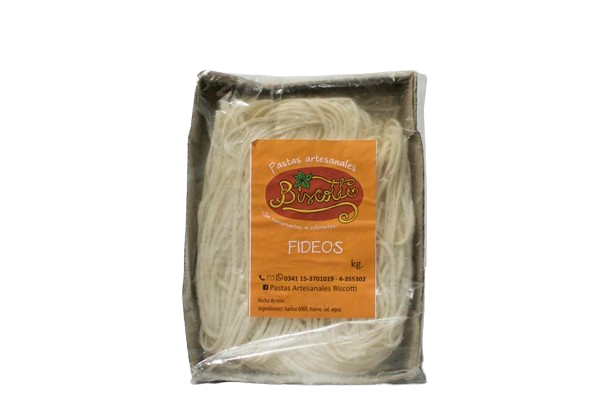 Fideos Artesanales "biscotti" Freezados X 500 Gr