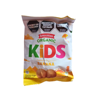 GALLETITAS DULCES ORGANICAS «SMOOKIES ORGANIC» KIDS BANANA X 120 GR