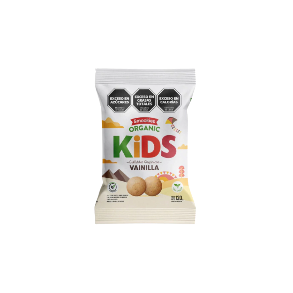 Galletitas Dulces Vainilla "smookies Organic" Kids X 120 Gr