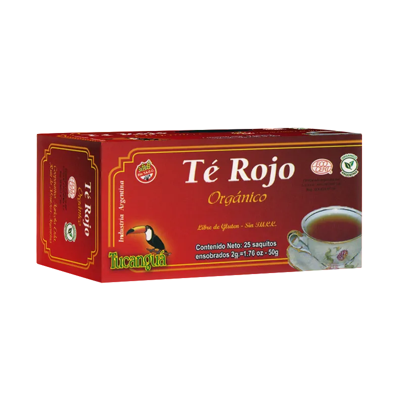 Te Rojo. "tucangua" Organico X 25 Saquitos.