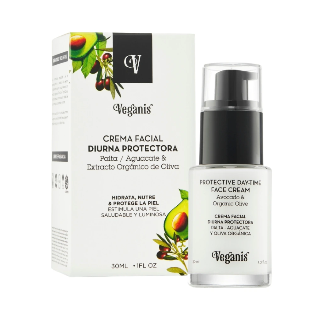 Crema Facial "veganis" Palta Y Oliva 30 Ml