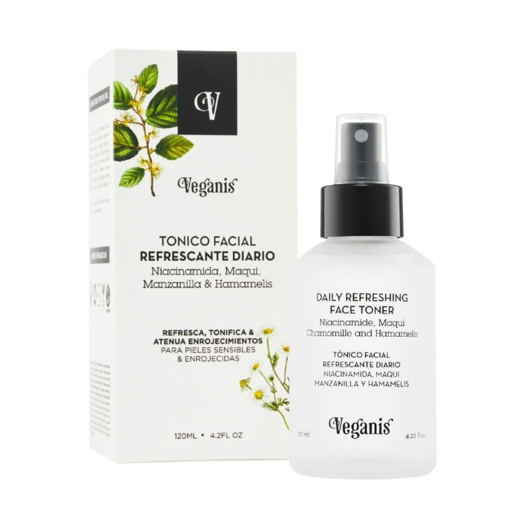 Tonico Facial "veganis" Refrescante Manz Y Hamamelis 120 Ml
