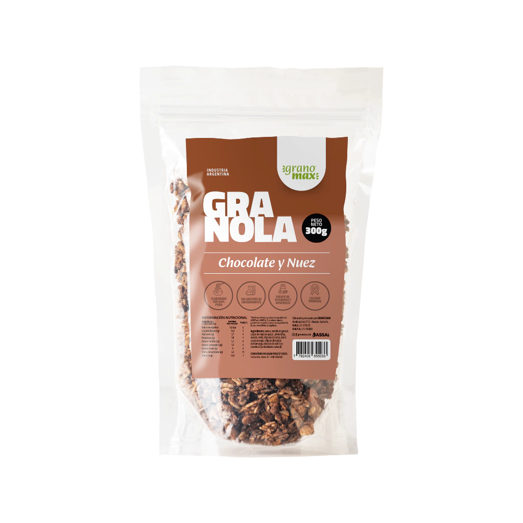 Granola "granomax" Chocolate Y Nuez X 300gr