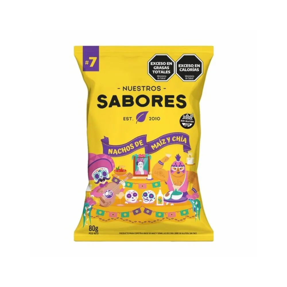 Nachos De Maiz Y Chia "nuestros Sabores"