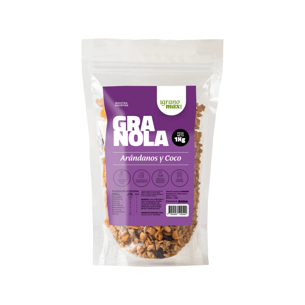 Granola Arandanos Y Coco "granomax" X 300gr
