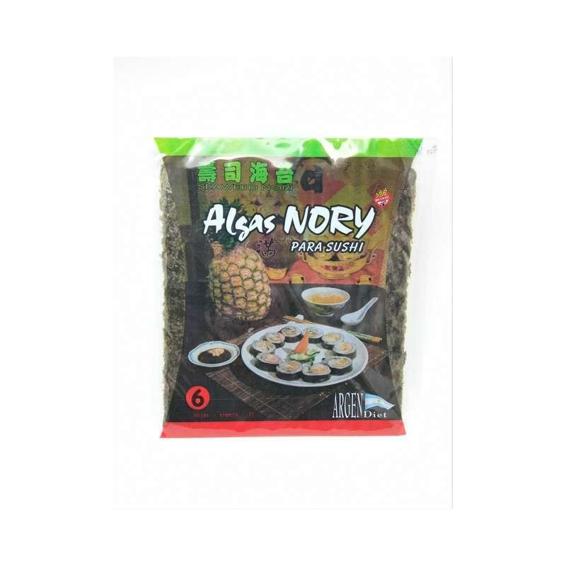 Algas Nory "argendiet" Para Sushi 6 Hojas