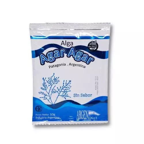 Algas Agar Agar "Argendiet" sin sabor x 10 Gr