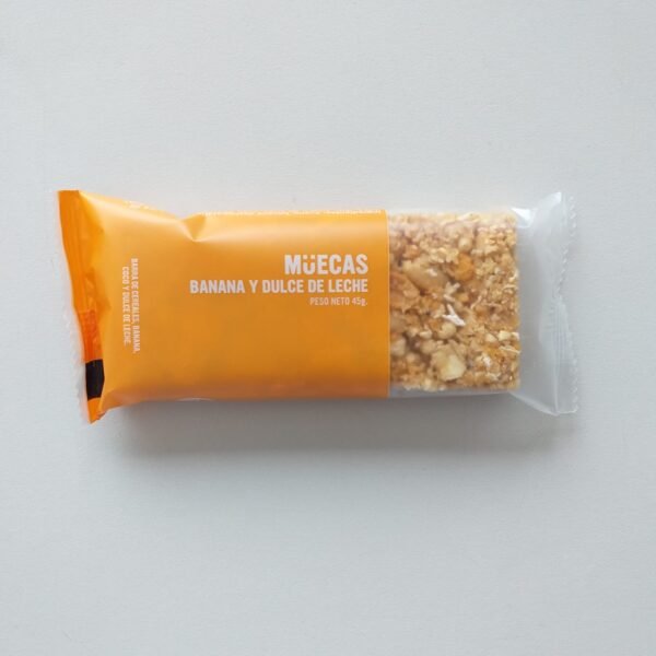 BARRA BANANA/DULCE DE LECHE "MUECAS" 45G